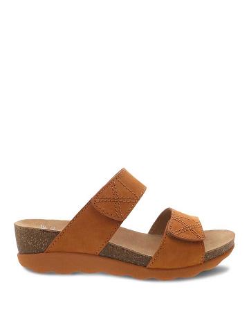 Compensées Dansko Maddy Milled Nubuck Femme Orange | FR 451JPQ